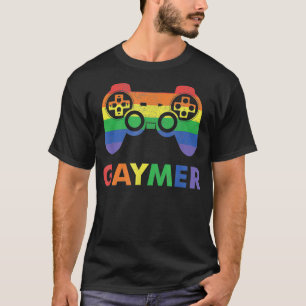 Camiseta Gamer de jogos LGBTQ para Orgulho gay do Gaymer