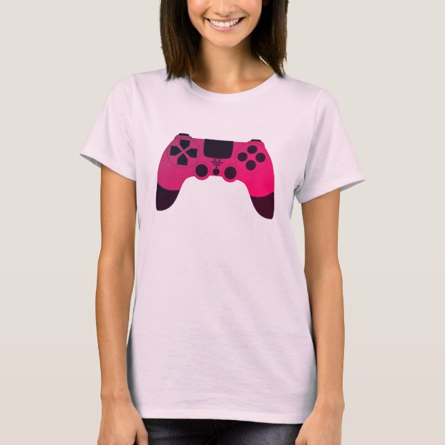 Camiseta Gamer de Nerd de videogames de controladora de jog (Frente)