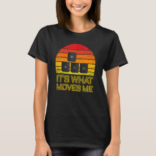 Camiseta Gamer de PC Wasd É O Que Me Move Rapazes Homens V