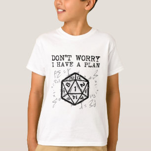Camiseta Gamer de Rpg Não se Preocupe Eu Tenho Plano Divert