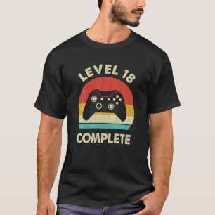 Camiseta Gamer De Vídeo Completo Do Nível 18 - 18º Anive
