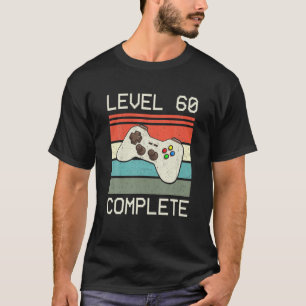 Camiseta Gamer De Vídeo Completo Do Nível 60 - 60º Casam