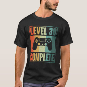 Camiseta Gamer de vídeo completo nível 30 - 30 Wedding An