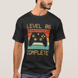 Camiseta Gamer de vídeo completo nível 6 - Anivers de cas
