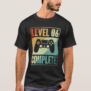 Camiseta Gamer de vídeo completo nível 6 - Anivers de cas