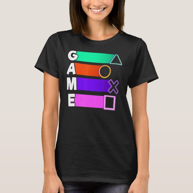 Camiseta Gamer de videos games (Frente)