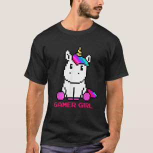 Camiseta Gamer de Videos games de jogos do Unicorn Kawaii