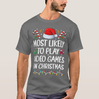 Camiseta Gamer Divertido Mais Propenso a Jogar Video Games 