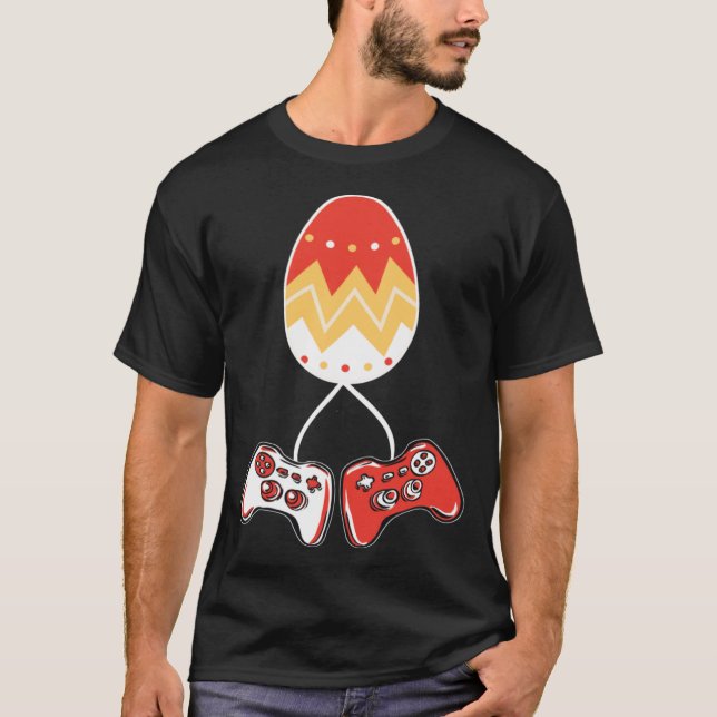 Camiseta Gamer Easter Ovo Jogo Vídeo Jogo Lover Cesto Menin (Frente)