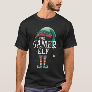 Camiseta Gamer Elf Matching Group Xmas Funny Family Chr