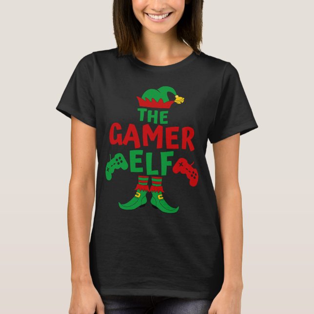 Camiseta Gamer Elf Mating Family Shirts Festa de Natal P (Frente)