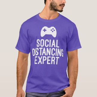Camiseta Gamer Engraçado Oferece Eperte Social Distanciante