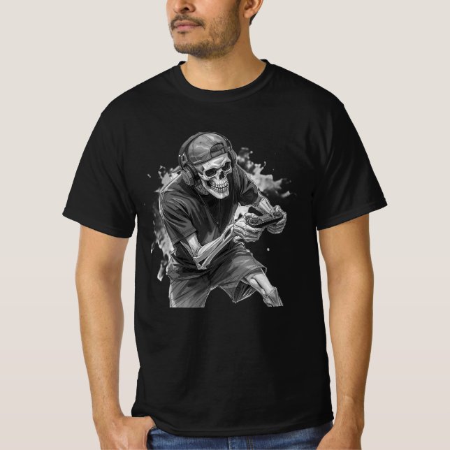 Camiseta Gamer Esqueleto (Frente)