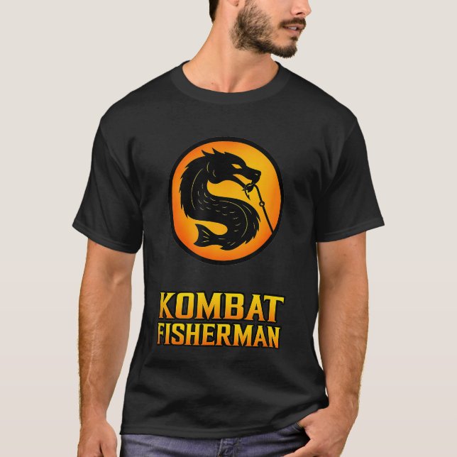 Camiseta Gamer Fish Salmon Fishing Combat Fisherman friends (Frente)