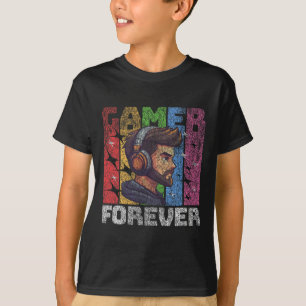 Camiseta Gamer Forever – Design de Perfil de Headset Colori