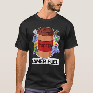 Camiseta Gamer Fuel Video Gaming Console & PC Gamer Coffee