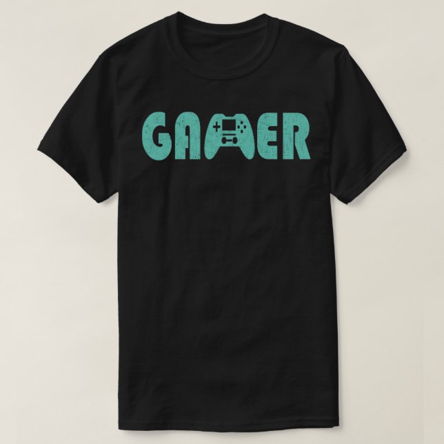 Camiseta Gamer Gamepad Green (Frente do Design)