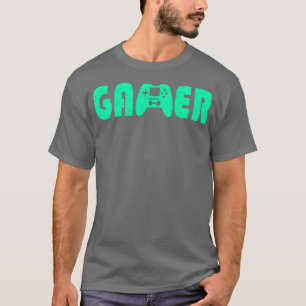 Camiseta Gamer Gamepad Neon Green