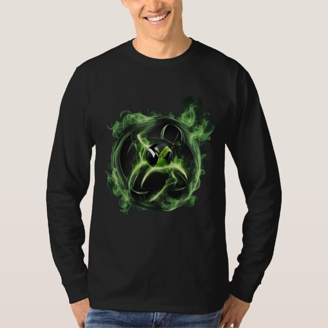 Camiseta Gamer Gear: Explore Nosso Coletivo Neon Xbox (Frente)