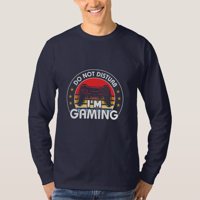 Camiseta Gamer Gift | Eu Jogo Não Incomodar (Frente)