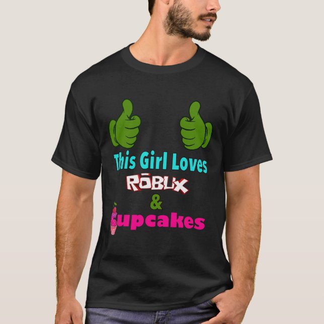 Camiseta Gamer Girl Design Saying This Girl Loves Robux And (Frente)