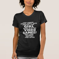 Gamer Girl Engraçado e humor T-shirt