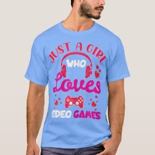 Camiseta Gamer Girl, gamer, coração, retro, videos games,