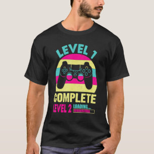 Camiseta Gamer Girl Level 1 - Vídeo Jogo 1 - Aniversário da