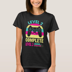 Camiseta Gamer Girl Nível 2 - segundo de videogame completo