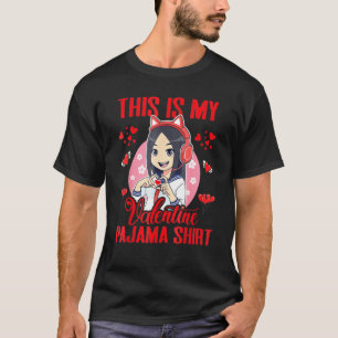 Camiseta Gamer Girl Video Game Valentine This Is My Valenti