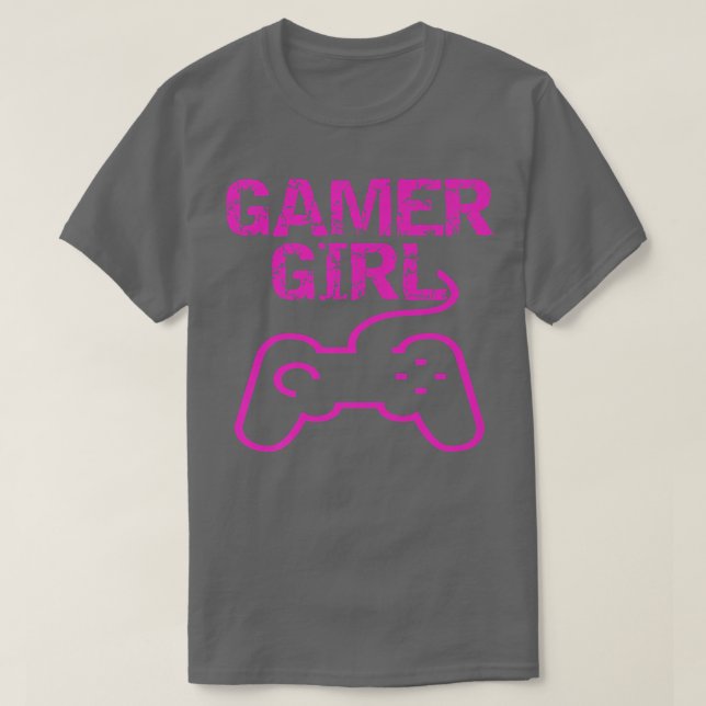 Camiseta Gamer Girl Video Games Engraçado Novidade Novidade (Frente do Design)