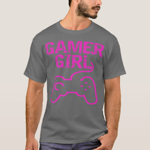 Camiseta Gamer Girl Video Games Engraçado Novidade Novidade