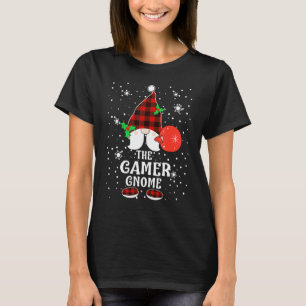 Camiseta Gamer Gnome Buffalo Xadrez Combinando Família Nata