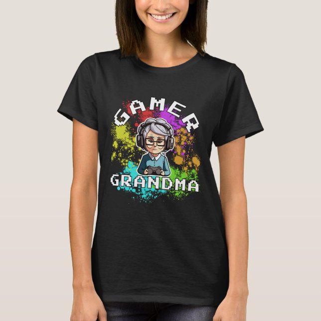 Camiseta Gamer Grandma T-Shirt (Frente)
