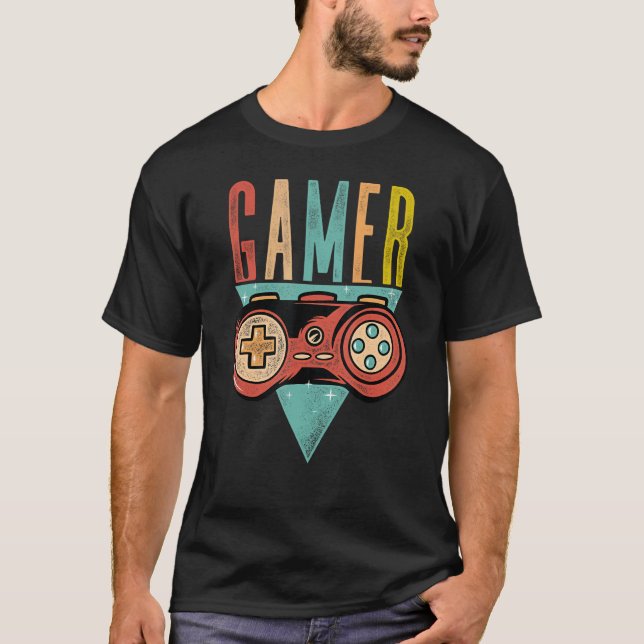 Camiseta Gamer Graphic Video Game Player Gaming Pc Co (Frente)