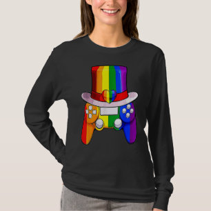 Camiseta Gamer Heart Love Lgbt Flag Equality Community