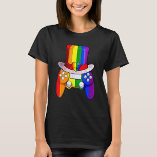 Camiseta Gamer Heart Love Lgbt Flag Equality Community