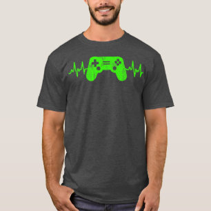 Camiseta Gamer Heartbeat Videos games Jovens Jovens Jovens