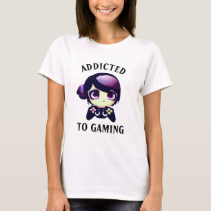 Camiseta Gamer Kawaii Garota Anime Gamer