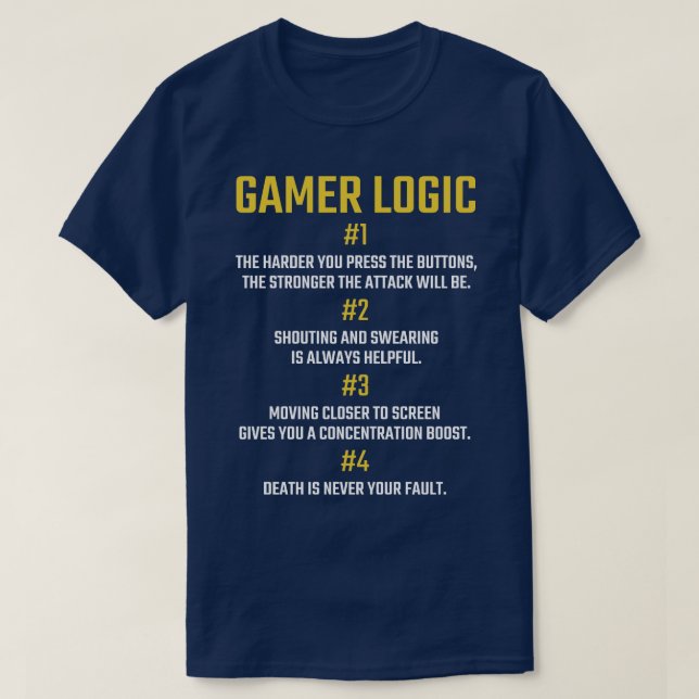 Camiseta Gamer Logic para ventilador de jogos - Ventilador  (Frente do Design)