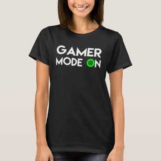 Camiseta Gamer Mode on Clothes heartbeat play video Games c