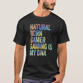 Camiseta Gamer Nato O Jogo é Meu Dna Vintage Tie D