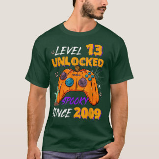 Camiseta Gamer Nível 13 - Aniversário de 13 desbloqueado De