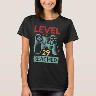 Camiseta Gamer Nível 29 Atingido 29 - Aniversário 2