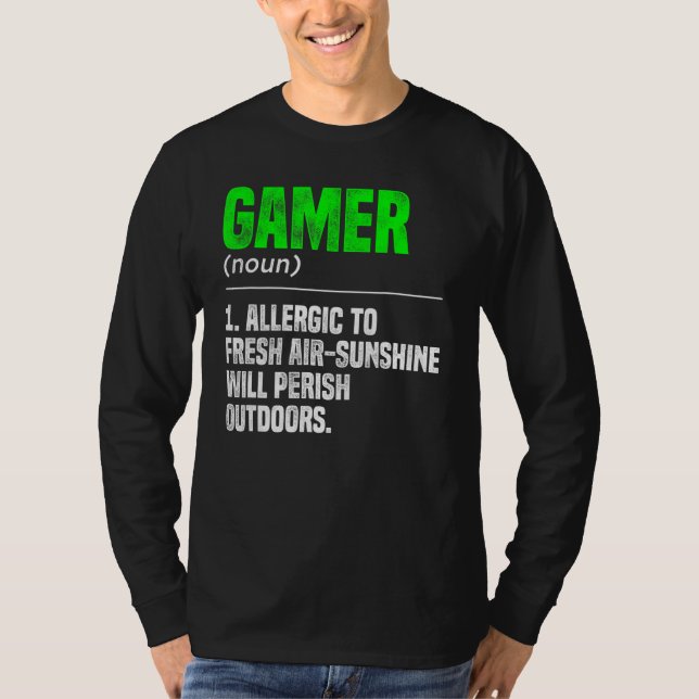 Camiseta Gamer Noute Definition Video Game Player Pc (Frente)