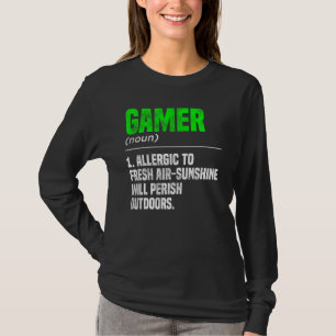 Camiseta Gamer Noute Definition Video Game Player Pc