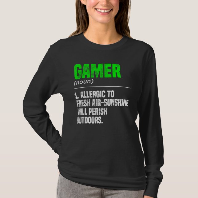 Camiseta Gamer Noute Definition Video Game Player Pc (Frente)