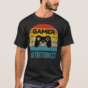Camiseta Gamer Nutritionist Vintage 60s 70s Gift _1