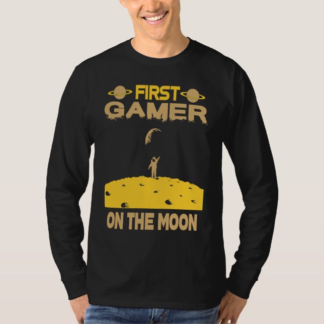 Camiseta Gamer On The Moon (Frente)