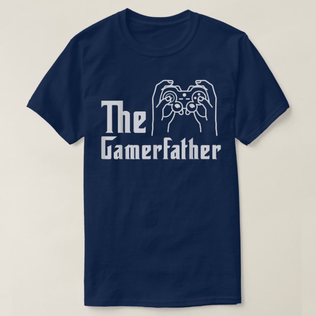 Camiseta Gamer Pai Jogador De Vídeo Jogador Jogador De Comp (Frente do Design)